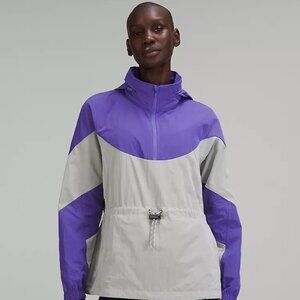 Lululemon Evergreen Anorak Charged Indigo / Seal Grey Size 6